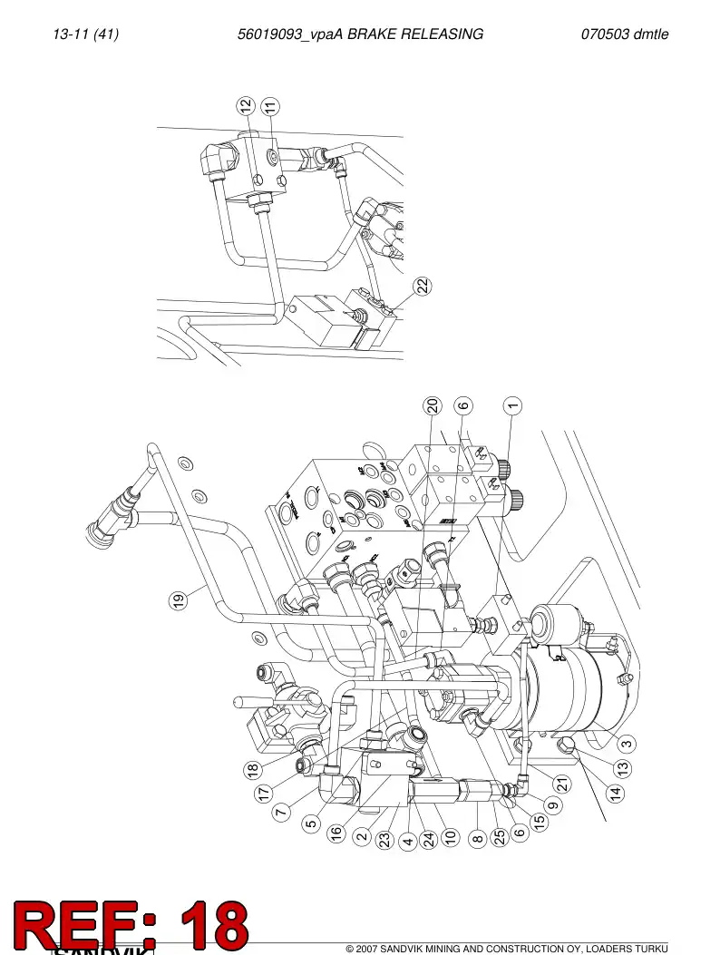 56021956 560 219 56 Pipe - Sandvik Technical Drawing