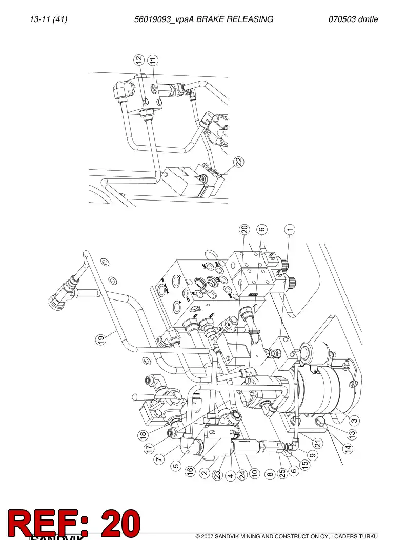 56021958 560 219 58 Pipe - Sandvik Technical Drawing