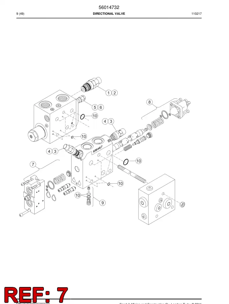 56021968 560 219 68 Cover - Sandvik Technical Drawing