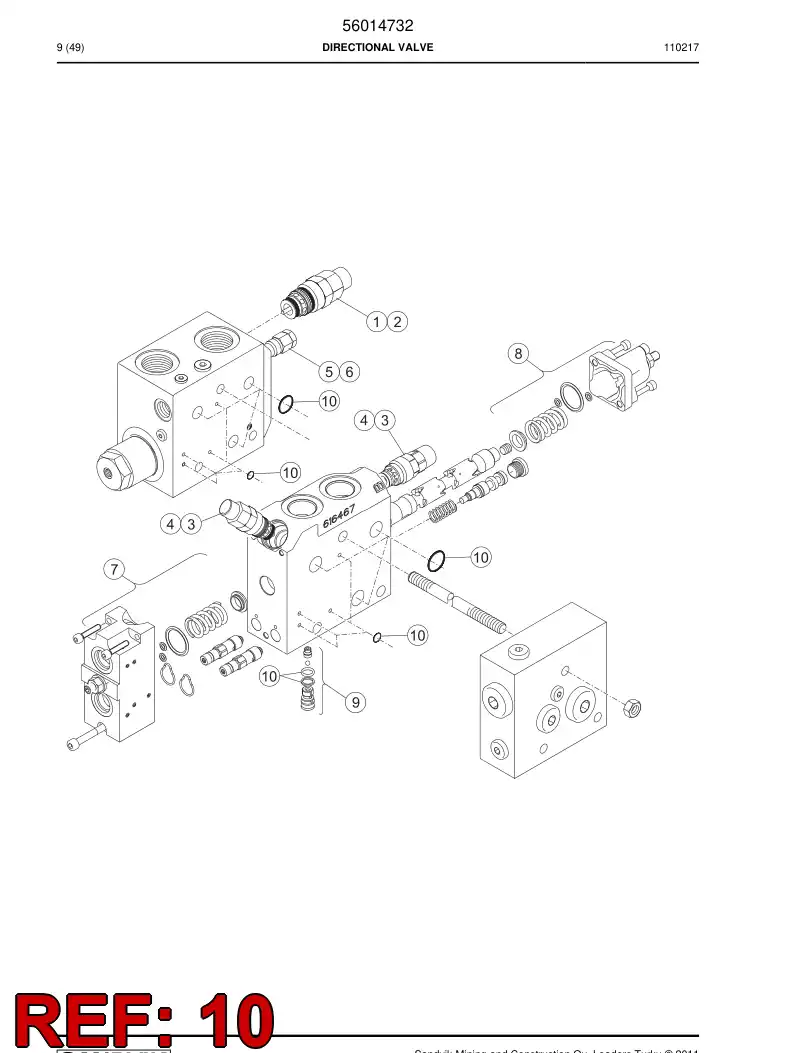 56021971 560 219 71 Seal kit - Sandvik Technical Drawing