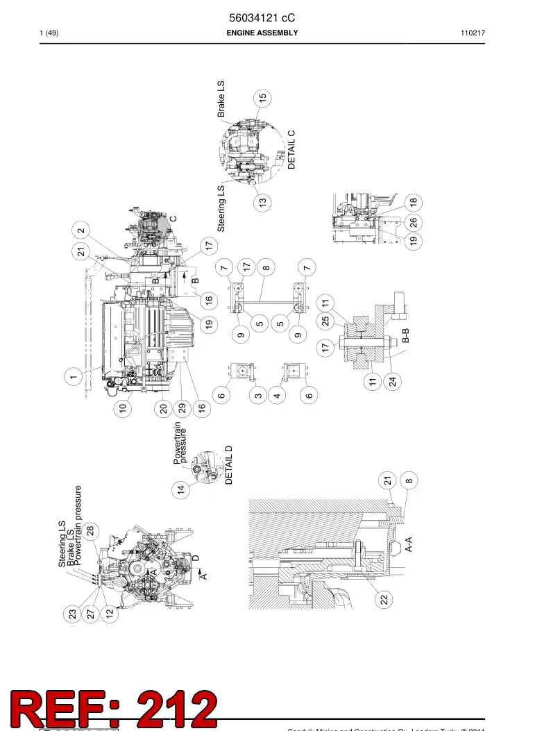 56022224 560 222 24 Filling cap - Sandvik Technical Drawing