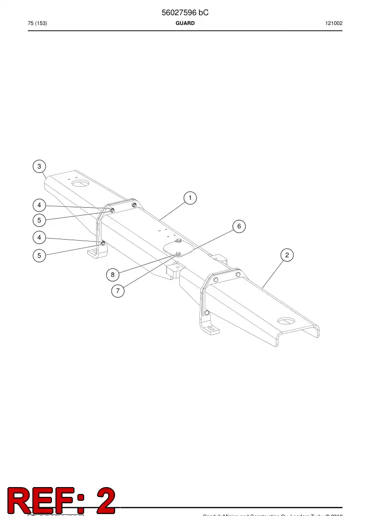 56022528 560 225 28 Guard - Sandvik Technical Drawing