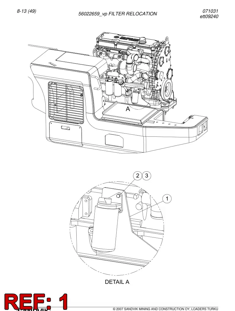 56022626 560 226 26 Supporting block - Sandvik Technical Drawing