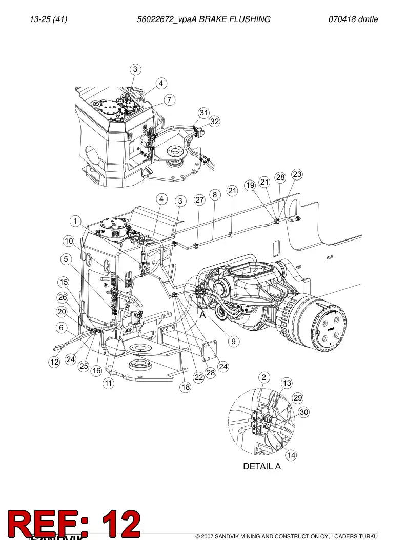 56022631 560 226 31 Pipe - Sandvik Technical Drawing