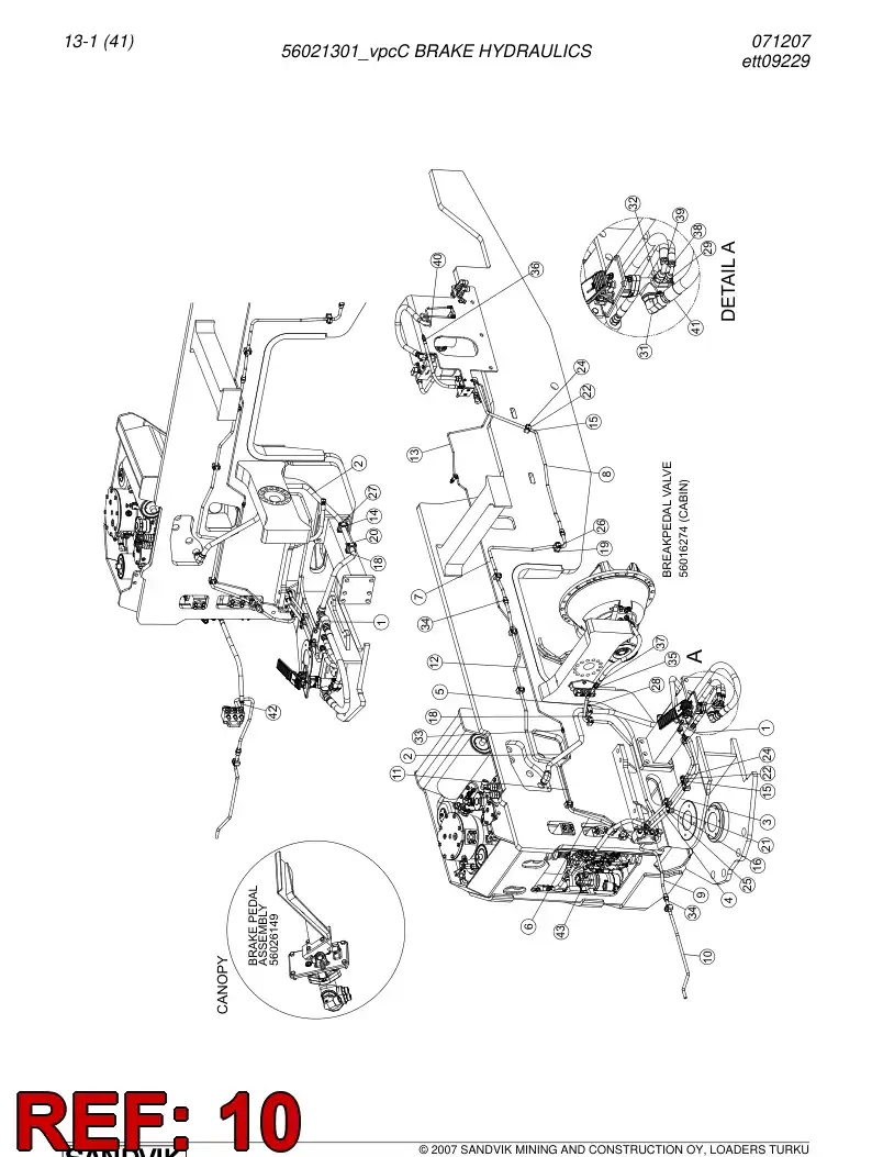 56022632 560 226 32 Pipe - Sandvik Technical Drawing