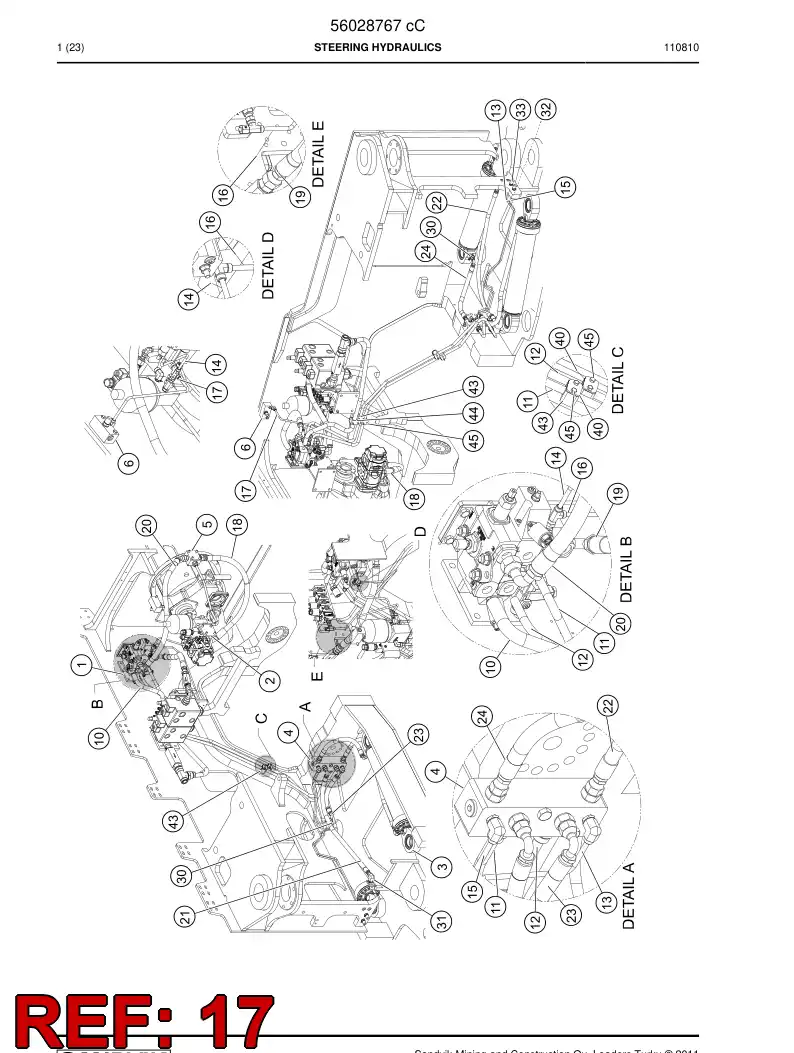 56022762 560 227 62 Pipe - Sandvik Technical Drawing