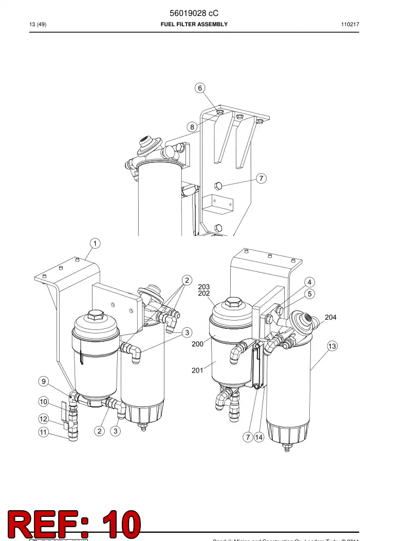 56022862 560 228 62 Connector - Sandvik Technical Drawing