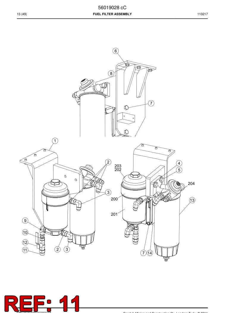 56022863 560 228 63 Connector - Sandvik Technical Drawing