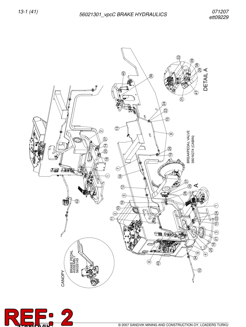 56022960 560 229 60 Pipe - Sandvik Technical Drawing
