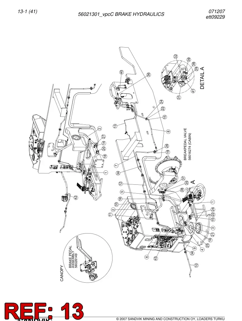 56022969 560 229 69 Pipe - Sandvik Technical Drawing