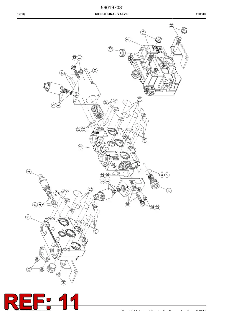 56023001 560 230 01 Cover - Sandvik Technical Drawing
