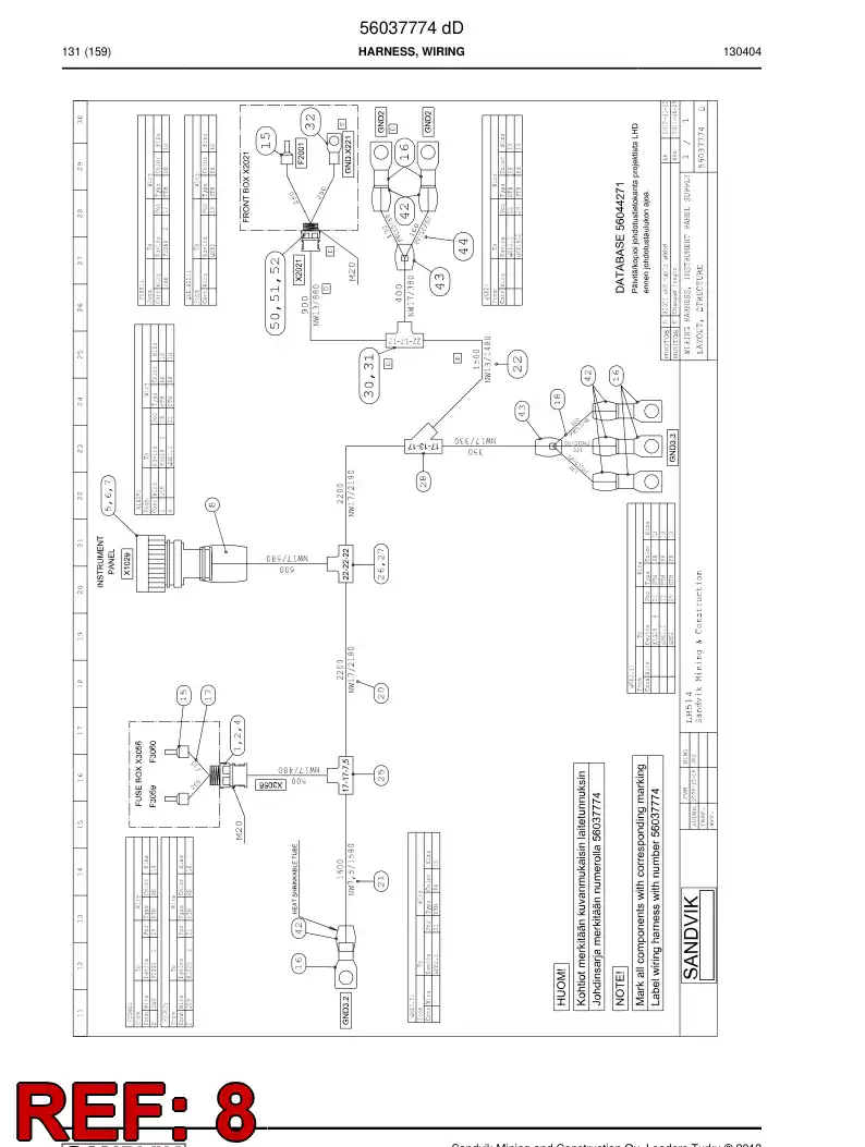 56023138 560 231 38 Shrinking conduit - Sandvik Technical Drawing
