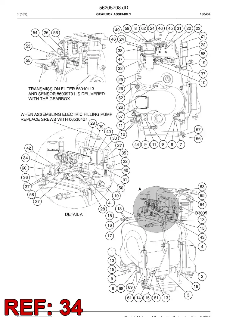 56023165 560 231 65 Pipe - Sandvik Technical Drawing