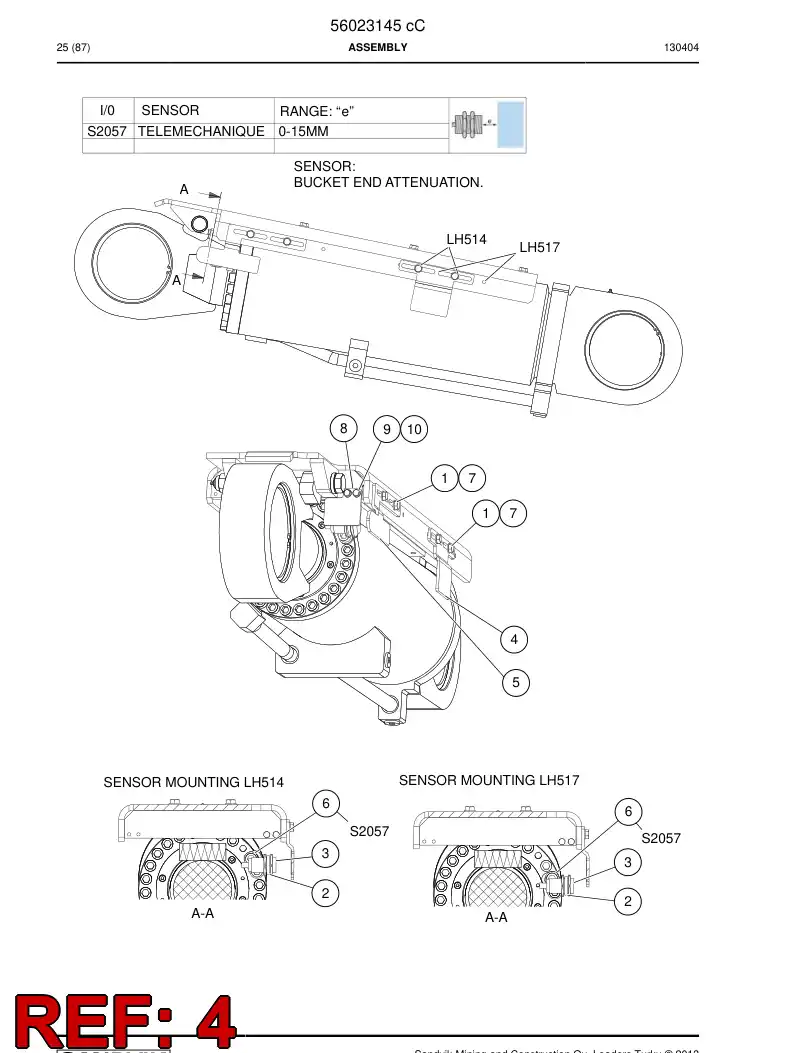 56023289 560 232 89 Plate - Sandvik Technical Drawing