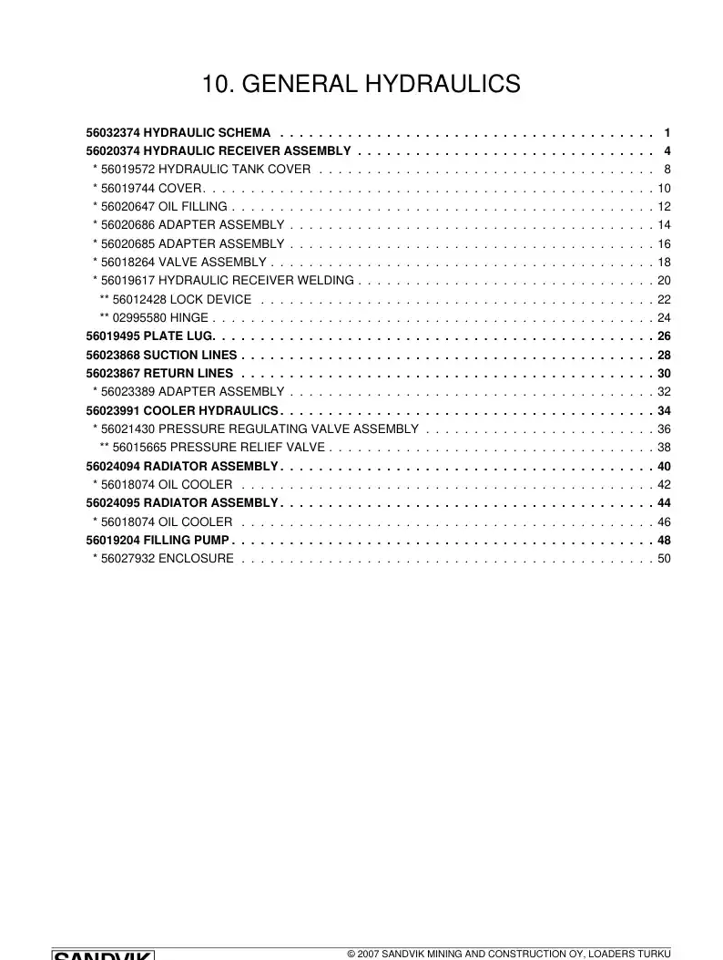 56023389 560 233 89 Adapter assembly - Sandvik Technical Drawing