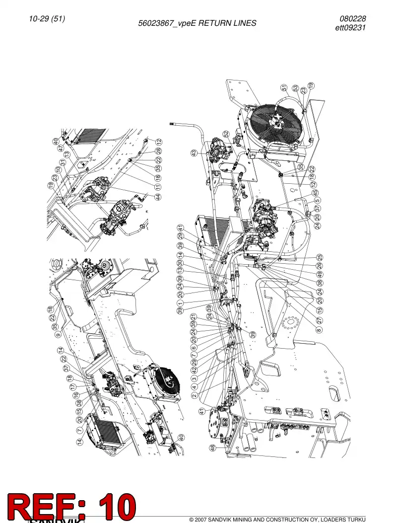 56023401 560 234 01 Pipe - Sandvik Technical Drawing