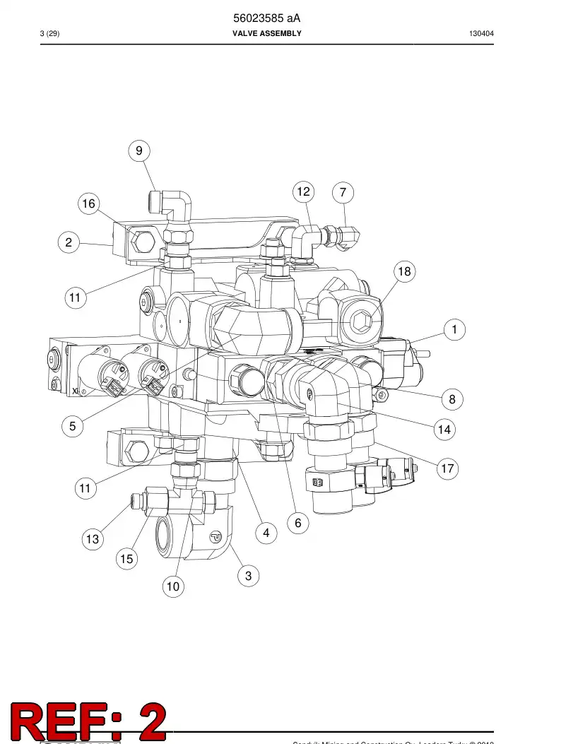 56023584 560 235 84 Extension block - Sandvik Technical Drawing