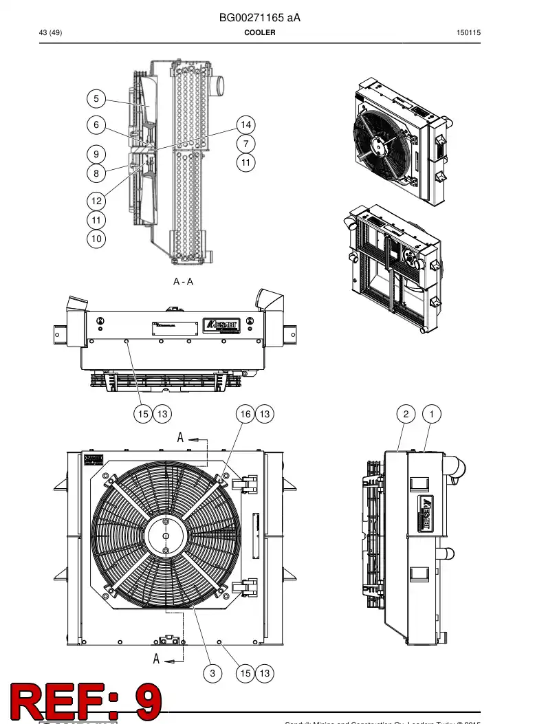 56023613 560 236 13 Washer - Sandvik Technical Drawing