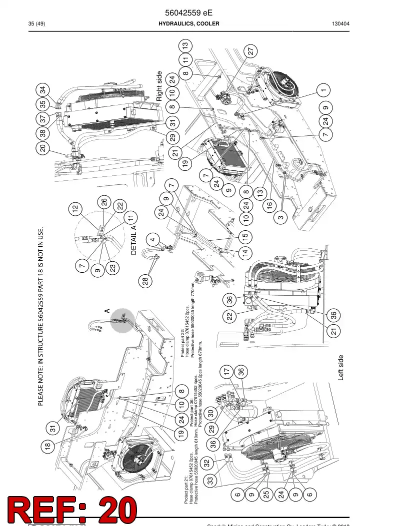 56023681 560 236 81 Pipe - Sandvik Technical Drawing