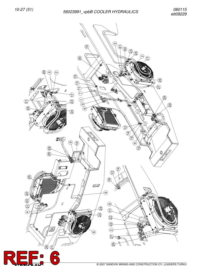 56023682 560 236 82 Pipe - Sandvik Technical Drawing