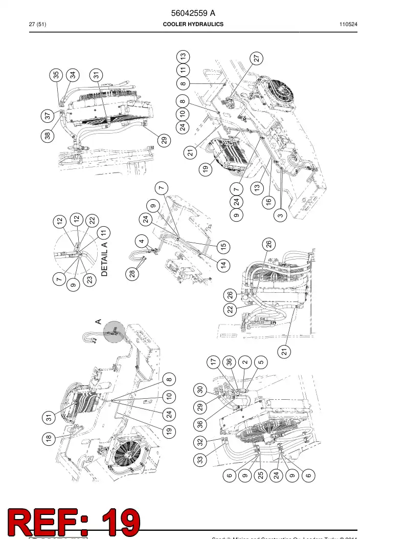 56023684 560 236 84 Pipe - Sandvik Technical Drawing