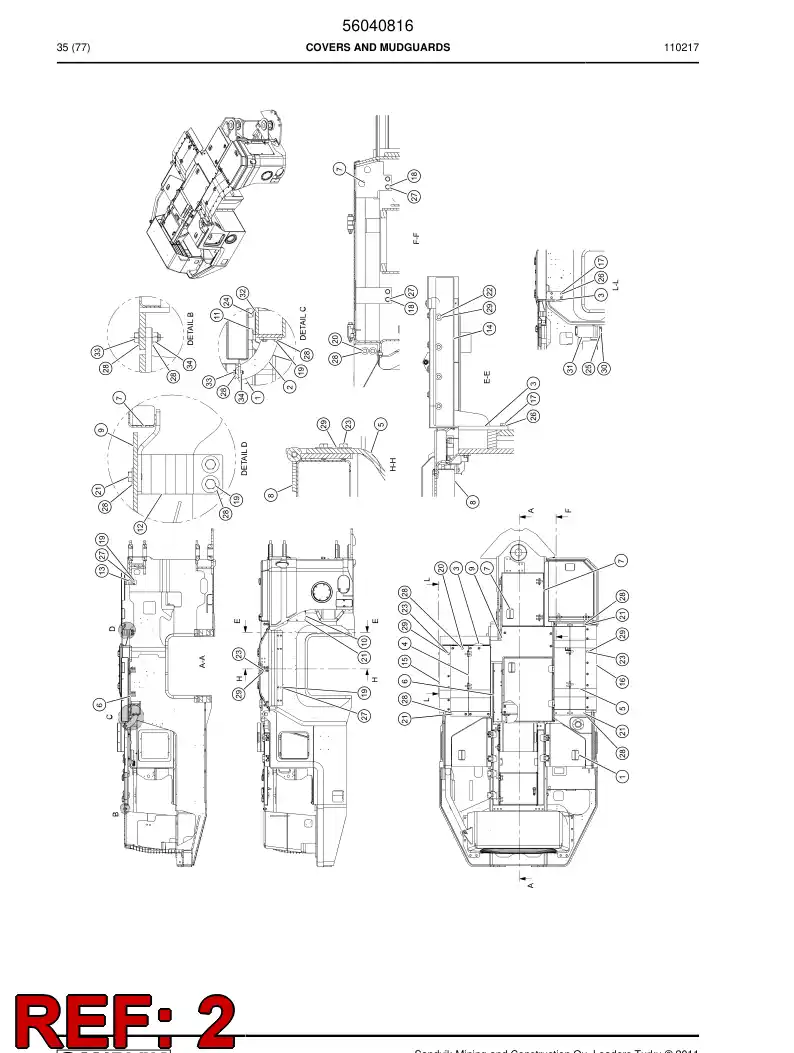 56023855 560 238 55 Supporting block - Sandvik Technical Drawing