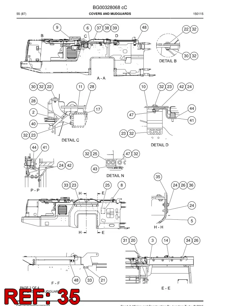 56023969 560 239 69 Baseplate cup - Sandvik Technical Drawing