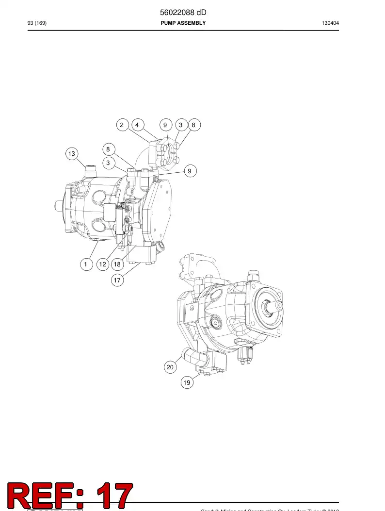 56023983 560 239 83 Adapter, Elbow - Sandvik Technical Drawing