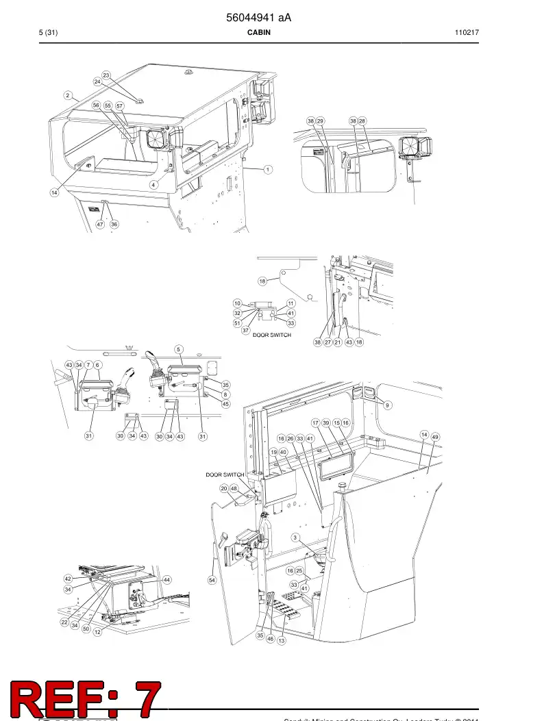 56024013 560 240 13 Plate - Sandvik Technical Drawing