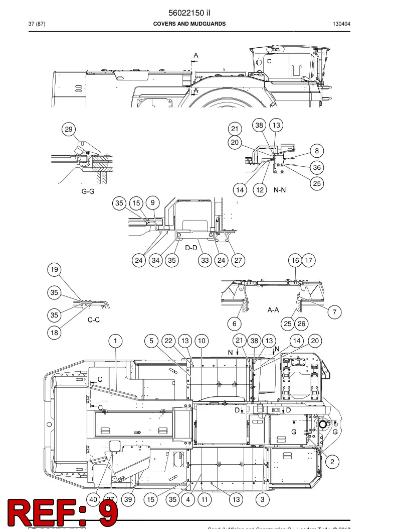 56024362 560 243 62 Plate - Sandvik Technical Drawing