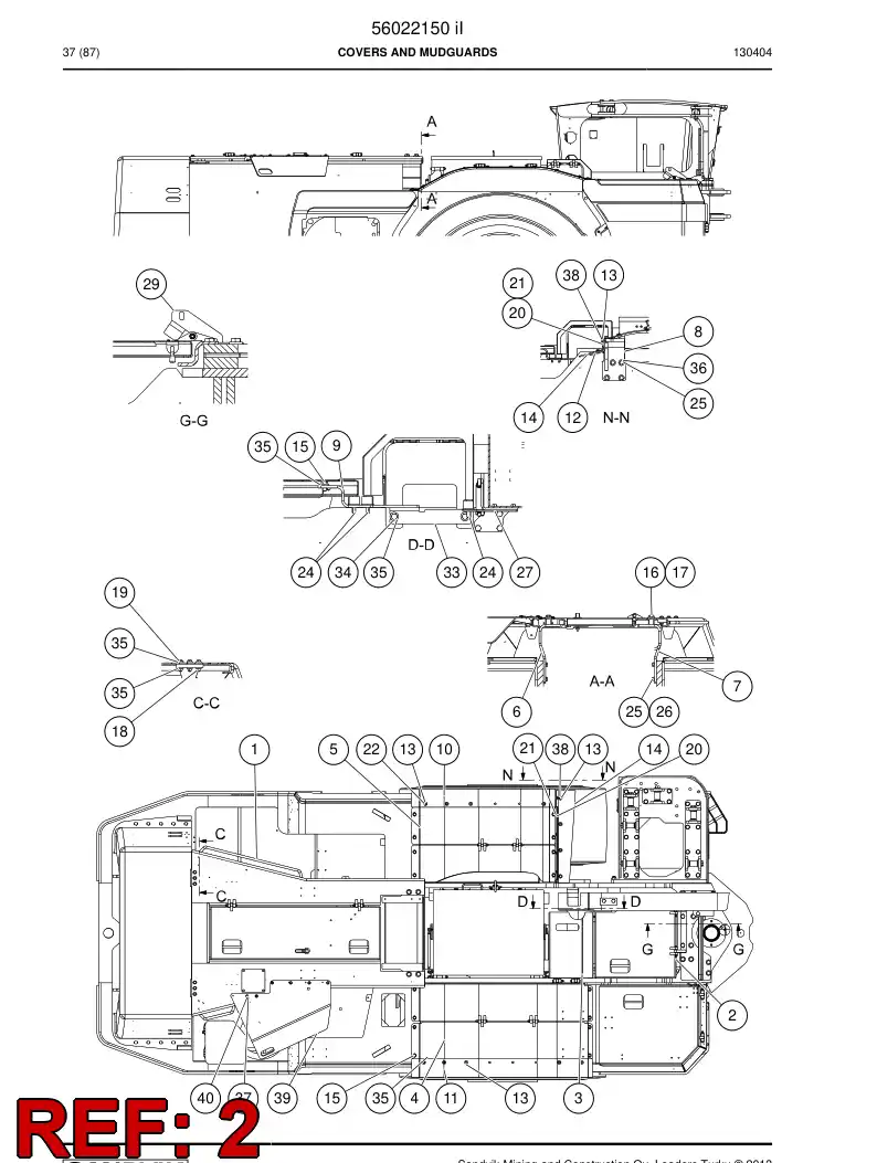 56024368 560 243 68 Cover - Sandvik Technical Drawing