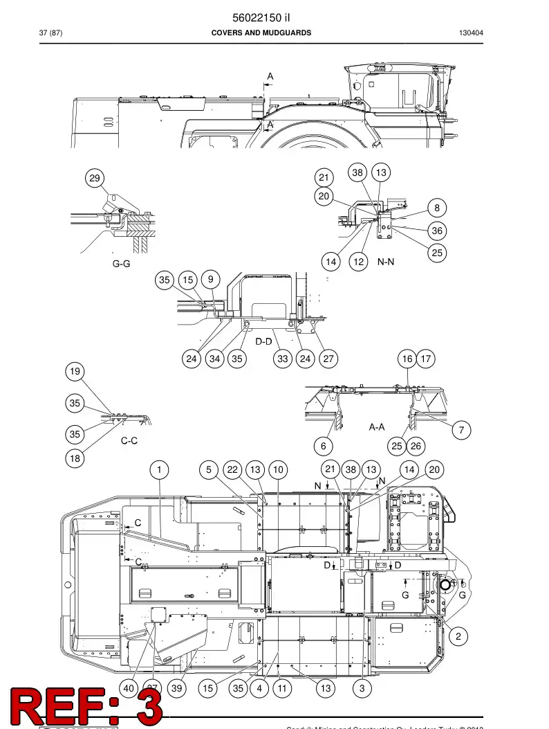 56024369 560 243 69 Cover - Sandvik Technical Drawing