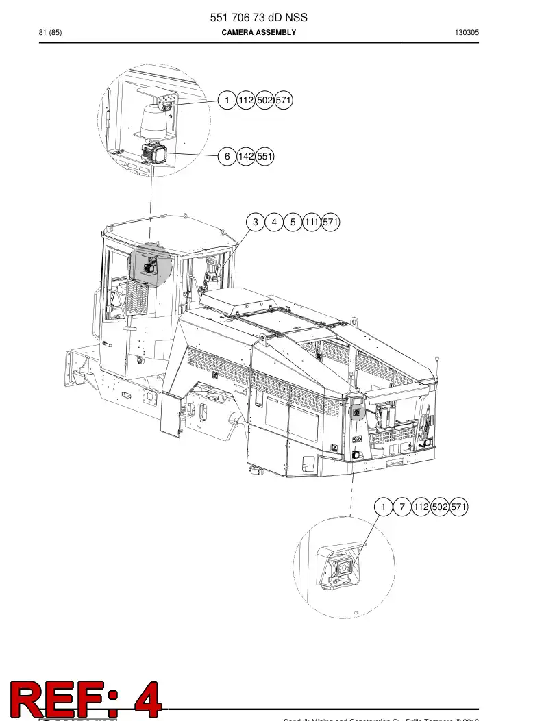 56024393 560 243 93 Display - Sandvik Technical Drawing