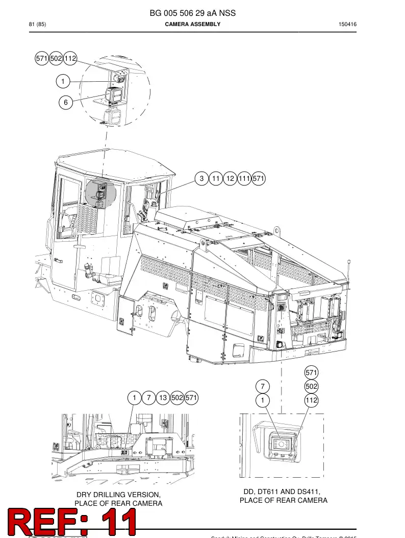 56024393a 560 243 93a Display - Sandvik Technical Drawing