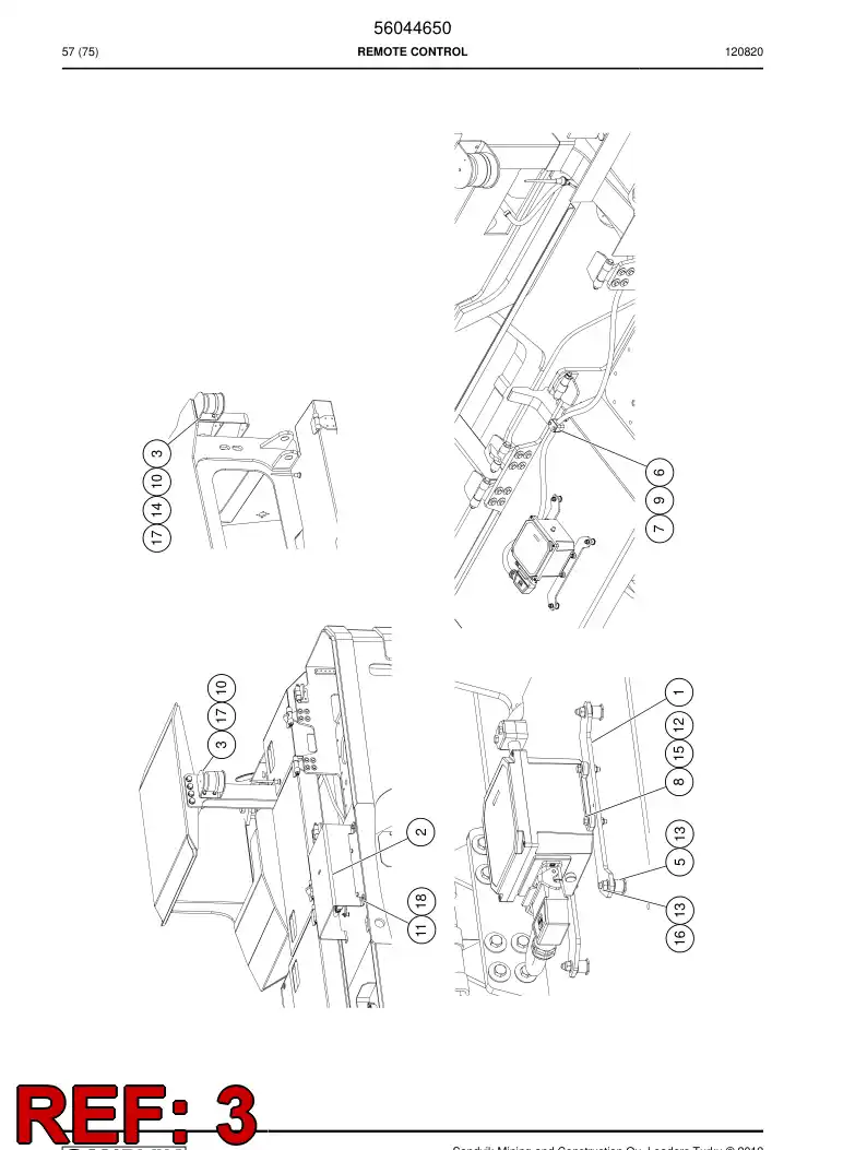 56024726 560 247 26 Supporting block - Sandvik Technical Drawing