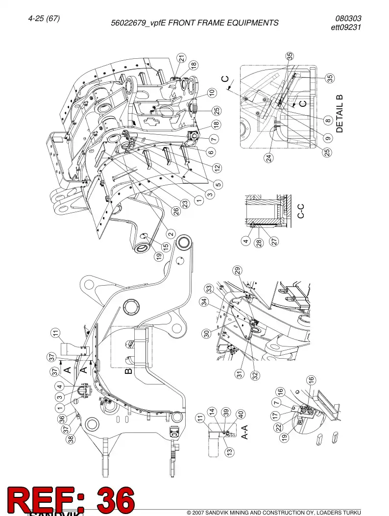 56024814 560 248 14 Pipe - Sandvik Technical Drawing