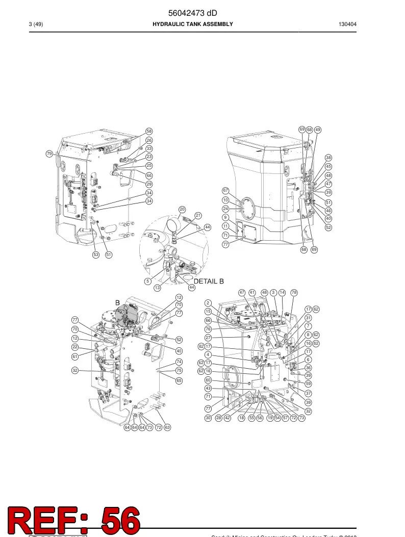 56024998 560 249 98 Protecting cap - Sandvik Technical Drawing
