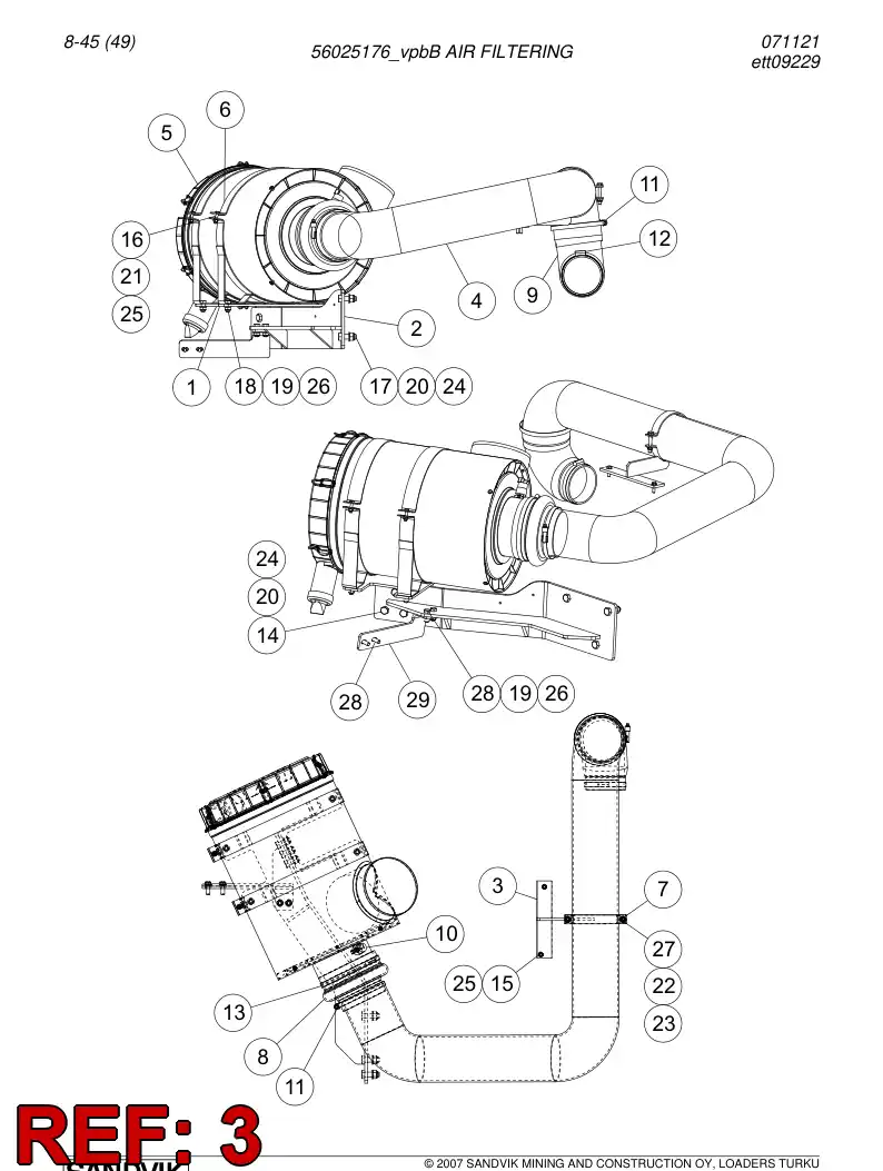 56025179 560 251 79 Supporting block - Sandvik Technical Drawing