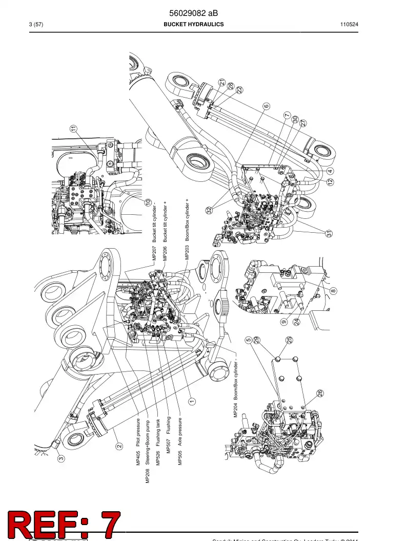 56025199 560 251 99 Plate - Sandvik Technical Drawing