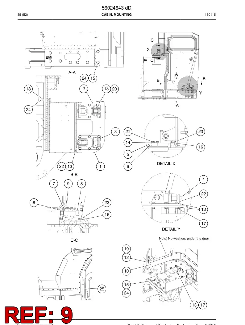 56025285 560 252 85 Bushing, Rubber - Sandvik Technical Drawing