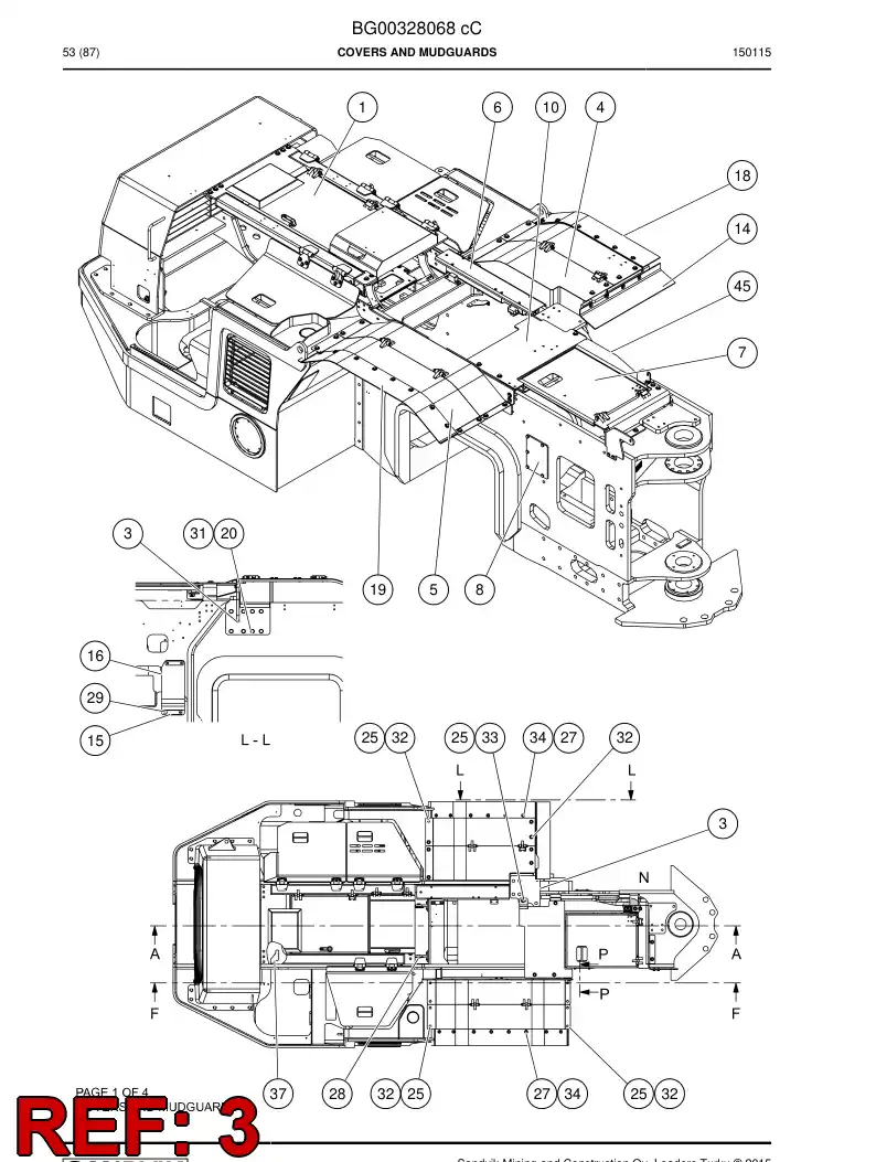 56025292 560 252 92 Supporting block - Sandvik Technical Drawing
