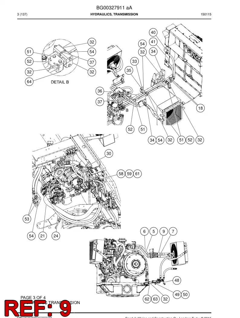 56025542 560 255 42 Hydraulic hose - Sandvik Technical Drawing