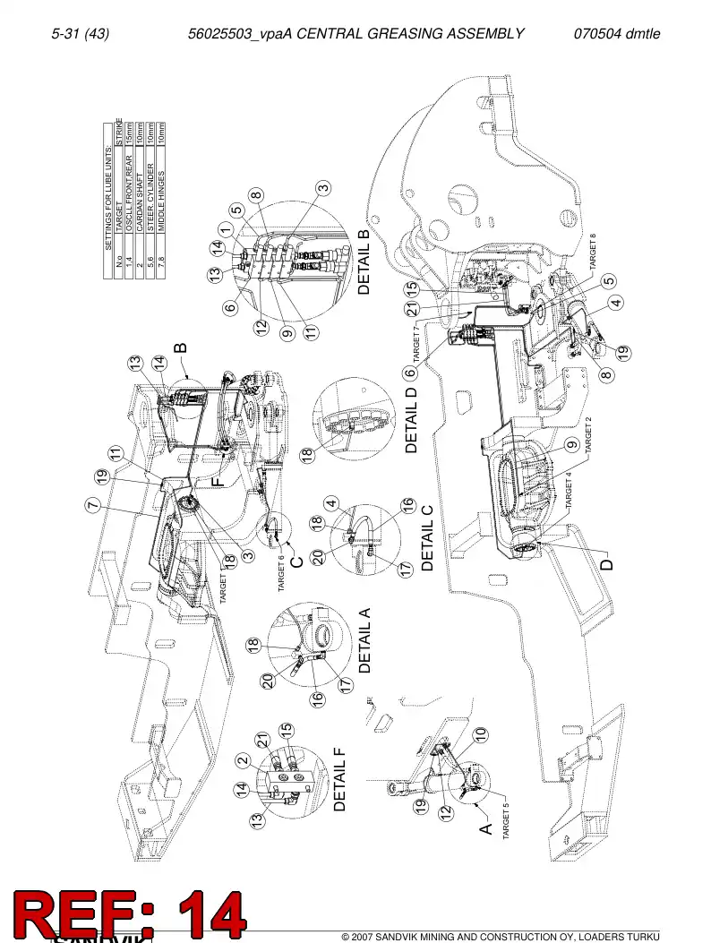 56025569 560 255 69 Pipe - Sandvik Technical Drawing