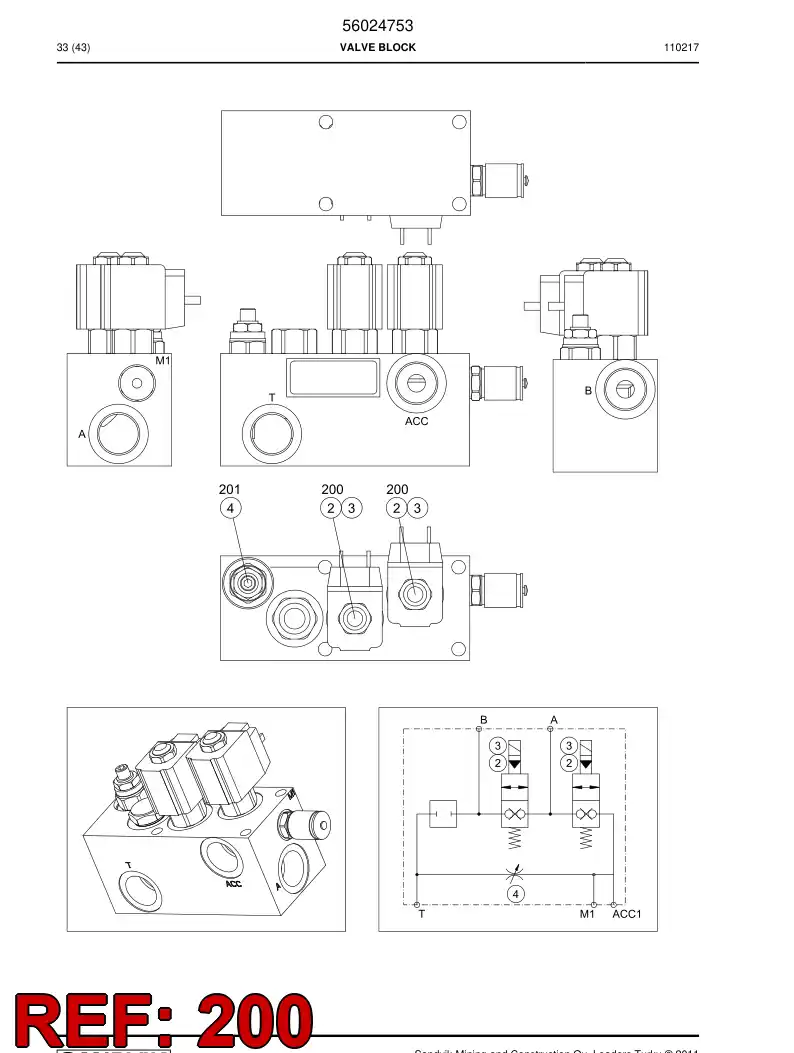 56025755 560 257 55 Seal kit - Sandvik Technical Drawing