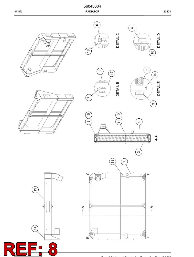 56025949 560 259 49 Cooling tube - Sandvik Technical Drawing
