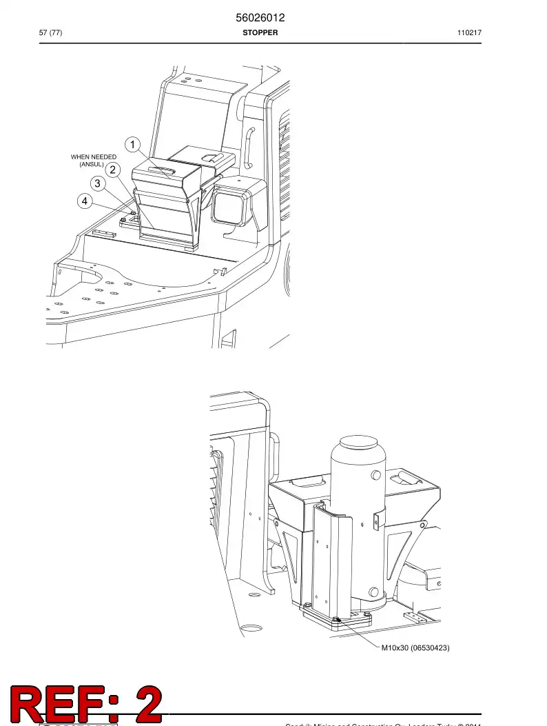 56026013 560 260 13 BRACKET - Sandvik Technical Drawing