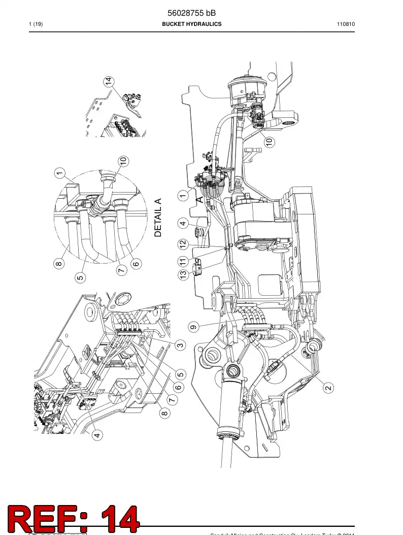 56026432 560 264 32 Supporting block - Sandvik Technical Drawing