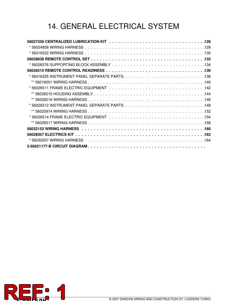 56026515 560 265 15 HOUSING ASSEMBLY - Sandvik Technical Drawing