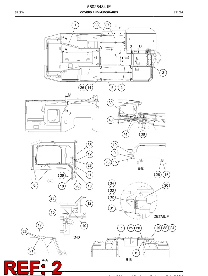 56026735 560 267 35 Cover - Sandvik Technical Drawing