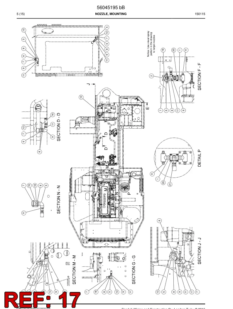 56027013 560 270 13 Nozzle - Sandvik Technical Drawing